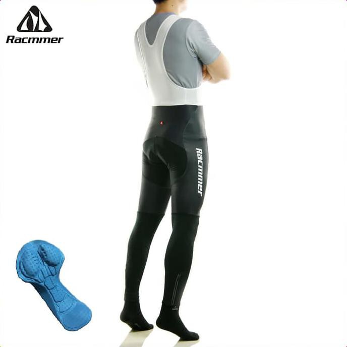 Celana Bib Panjang Sepeda Racmmer Seri 04 Berpadding Produk Di Import - Bibstraps Putih, 5Xl