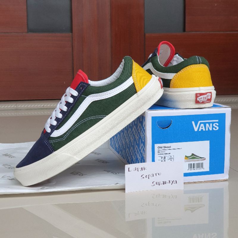 Sepatu Vans Old Skool Vault Og Rainbow Yacht Club PREMIUM BNIB Sneakers Casual Pria Wanita