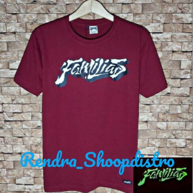 Kaos distro familias glow in the dark