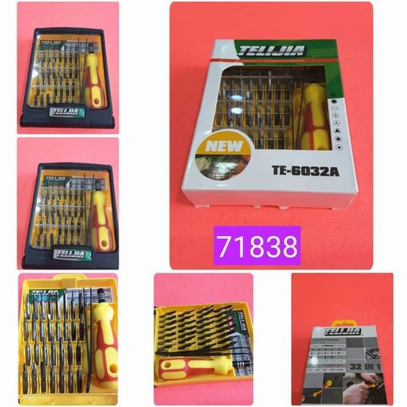 Obeng Set Telijia TE6032A 32 in 1