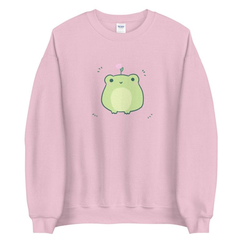 Sweatshirt Crewneck Hoodie Print Katak Lucu || Katak Lucu Sweater Basic ( Pria &amp; Wanita )