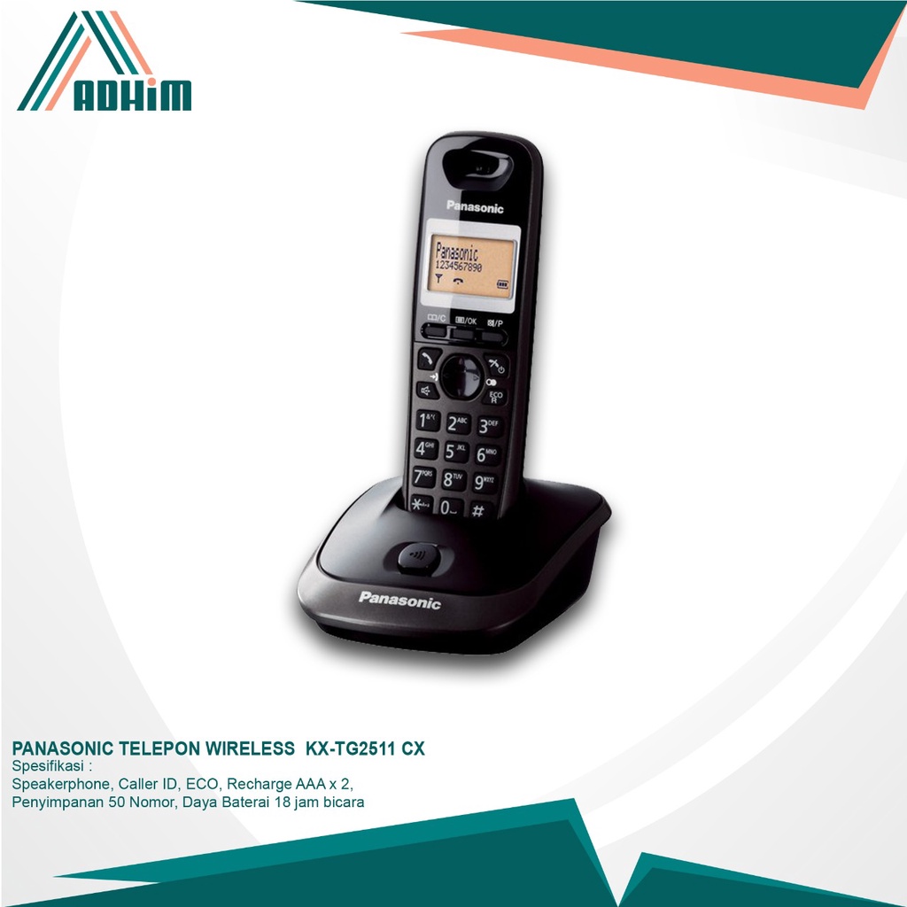 PANASONIC TELEPHONE WIRELESS KX-TG2511 CX
