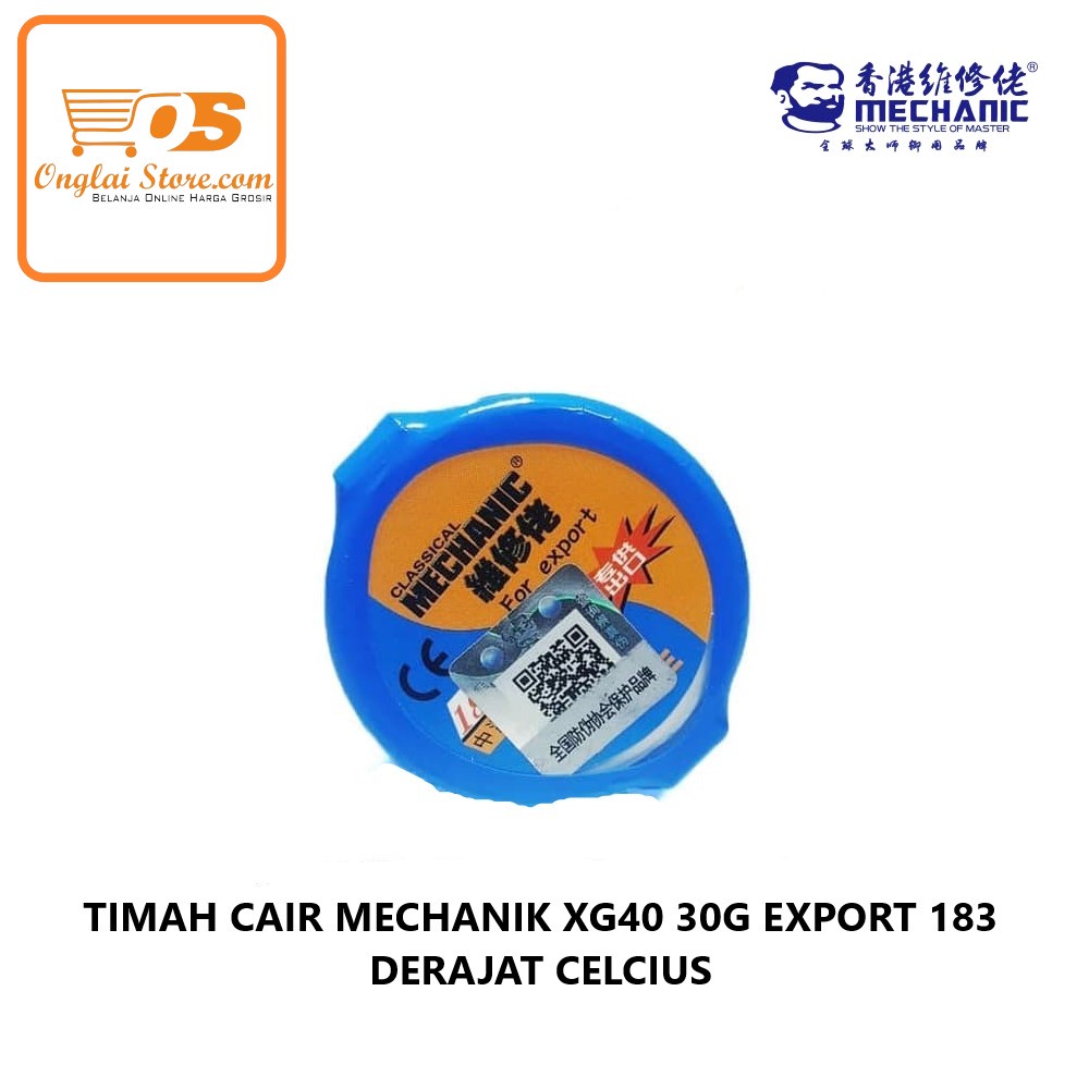 TIMAH CAIR MECHANIC XG40 30G EXPORT ORIGINAL