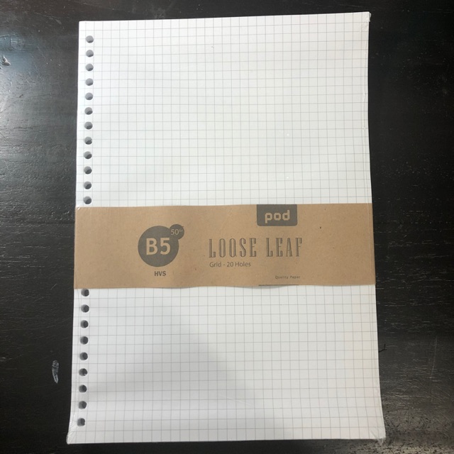 

[WTS] LOOSELEAF HVS B5 GRID 50 SHEETS