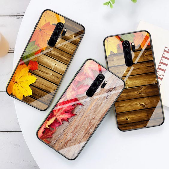 [K47] SoftCase Glass Wood For Oppo Vivo Xiaomi Samsung Iphone Realme a12 a31 a5s a52 a91 a92 a3s a37