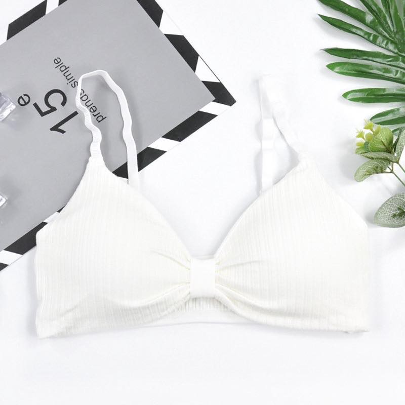 Bra Wanita dengan Model Lilit dan Kerah Deep-V Neck Bergaya Sexy untuk Olahraga / Yoga-bra-26 putih