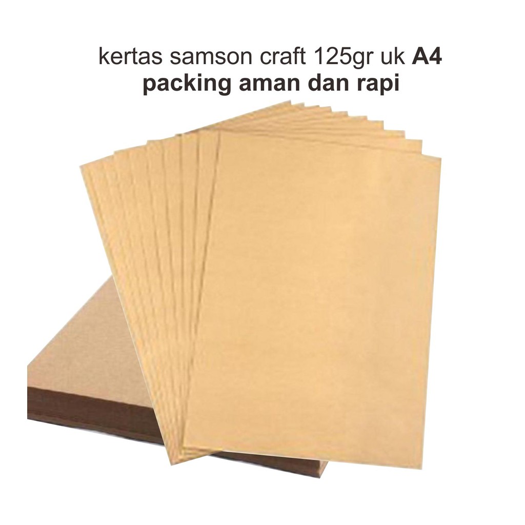 

READY STOCK KERTAS SAMSON 125gr ukuran A4 packing rapi dan aman Harga Murah