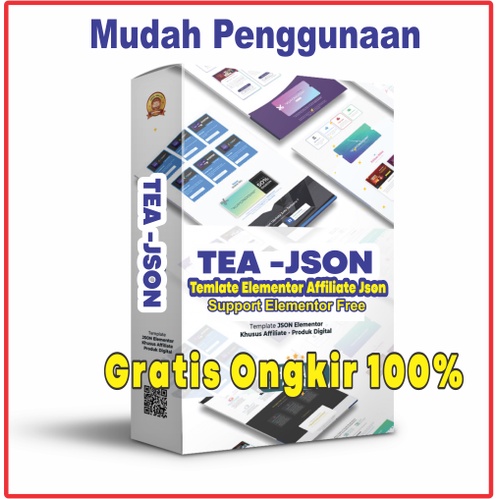 AFFILIATE JSON - TEA JSON - Template Elementor Affiliate Json, Mudah digunakan - Premium