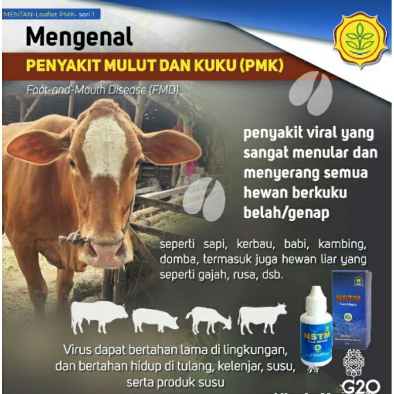 (Ready Stok)Obat Sapi Pmk /Penyakit Mulut Dan Kuku /NSTM ORI
