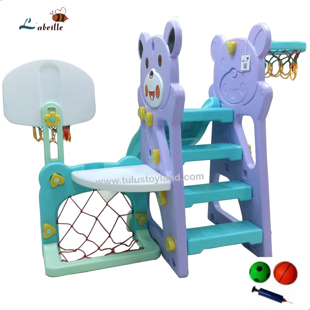 Perosotan Labeille Panda SLIDE with Football n Basketball Bear Slide