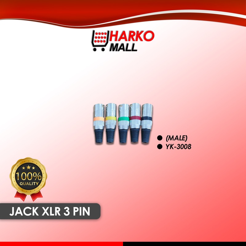 Jack Converter XLR 3 PIN MALE YK-3008