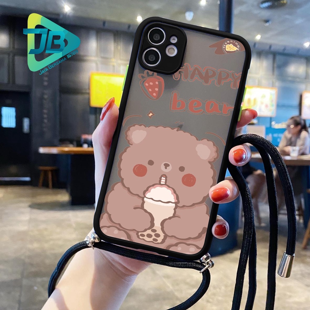 SOFTCASE SLINGCASE DOVE WINTER BEAR OPPO VIVO SAMSUNG XIAOMI REALME IPHONE ALL TYPE JB5080