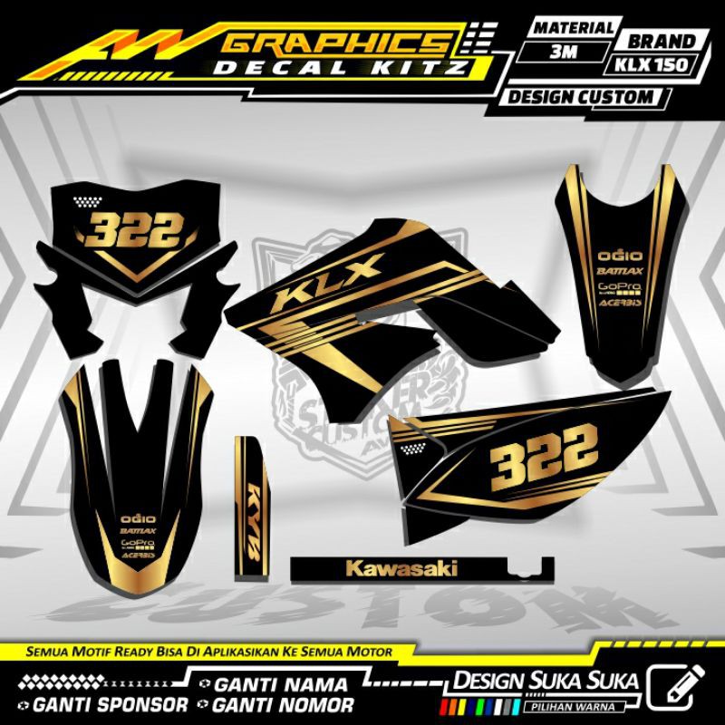 DECAL KLX 150 LAMA - KLX LAMA - KLX OLD FULL BODY
