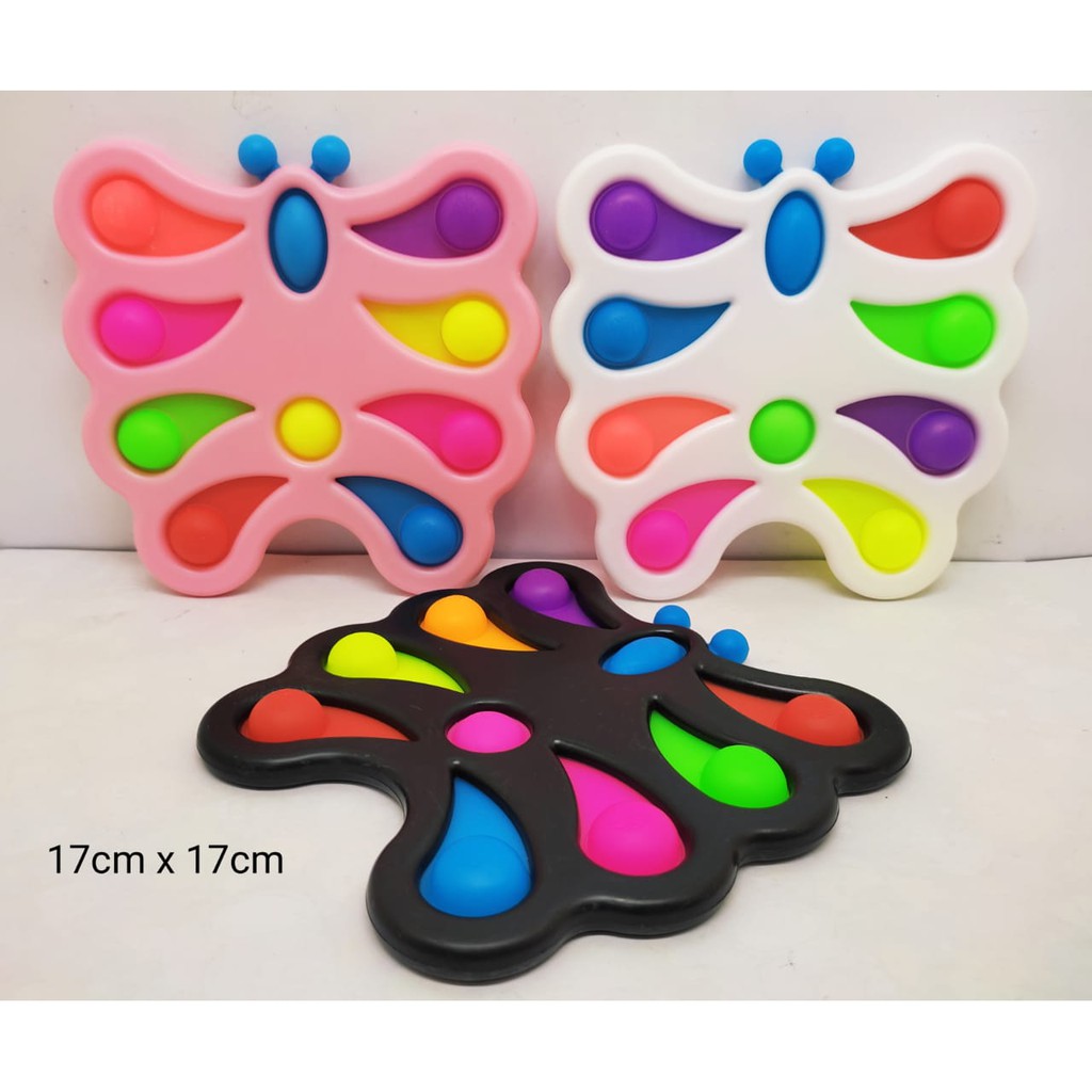 Mainan POP IT Simple Dimple Fidget 6 10 Bubble Stress Relief-1