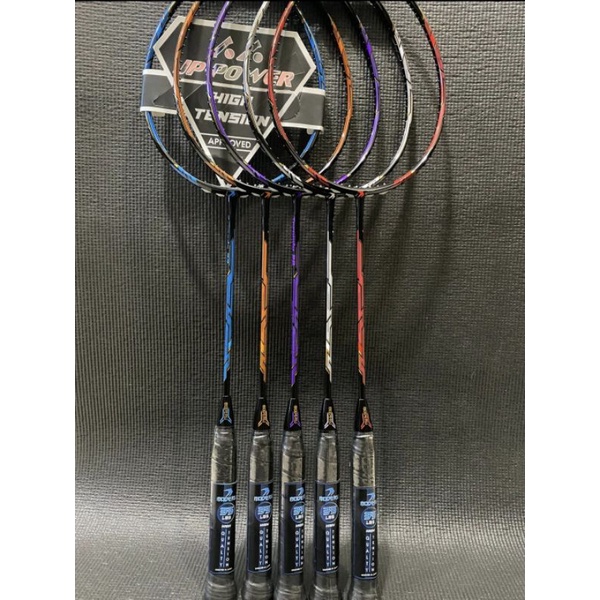 Raket Badminton Moderu Torpedo 22 Original [35LBS] + Senar Duratec 66 III + Star Grip