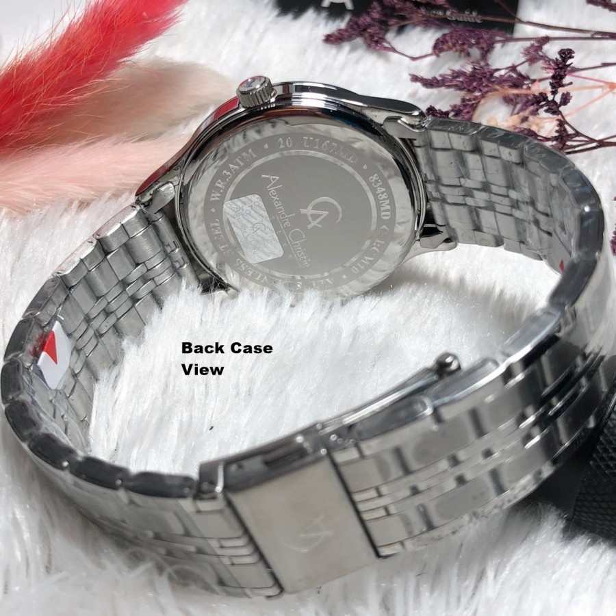 ORIGINAL Jam Tangan Pria Alexandre Christie AC 8348 / AC8348 / 8348 Garansi Resmi 1 Tahun, Stainless