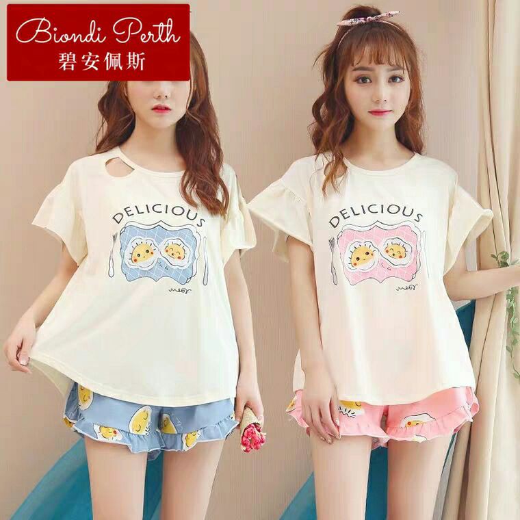 baju tidur wanita celana pendek/ karakter top / piyama tidur hp / pajamas import / baju bobo