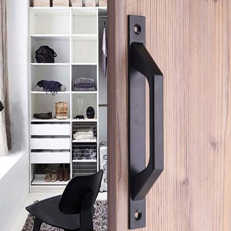 Black Square Sliding Door Sliding Door Handle Living Room Large Storage Cabinet Door Handle Shopee Indonesia