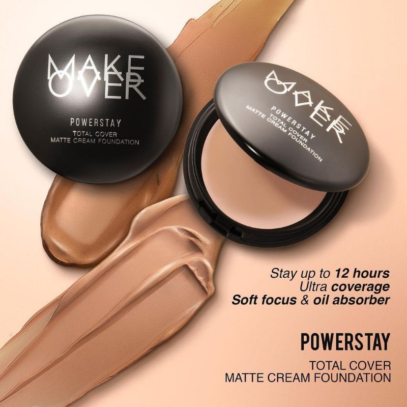 MAKE OVER Powerstay Total Cover Matte Cream Foundation 12gr