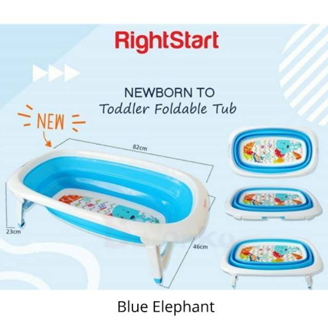 Right Start Foldabel folding Baby bathtub bath tub bak mandi lipat