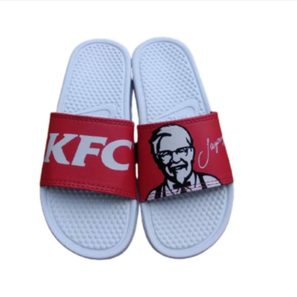 OBRAL..!!! SANDAL Niike Benassi X KFC Red &amp; White Black