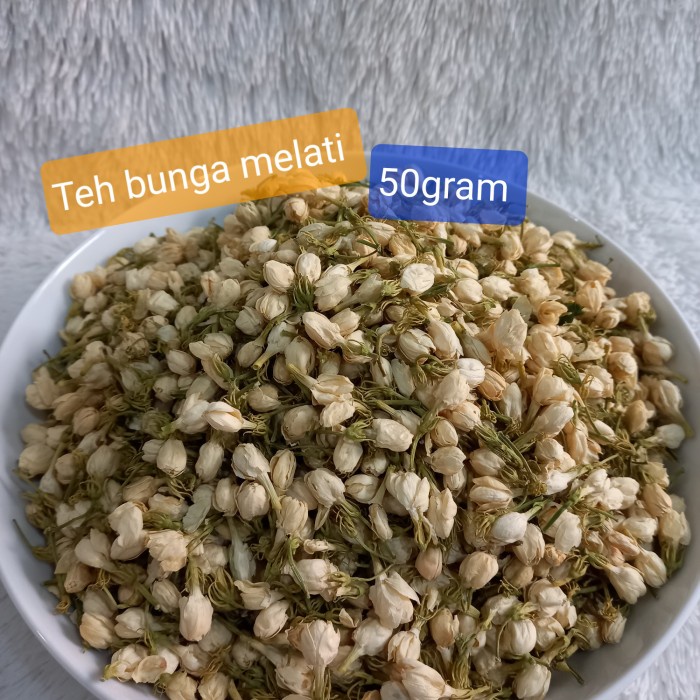 

Teh Bunga Melati Kering 50gram/ Dried Jasmine Tea/ Jasmine Flower Tea