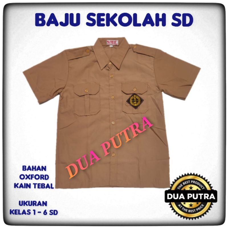 SERAGAM SEKOLAH SD SETELAN PRAMUKA SD LENGAN PENDEK LAKI-LAKI  KELAS 1 - 6 SD-2