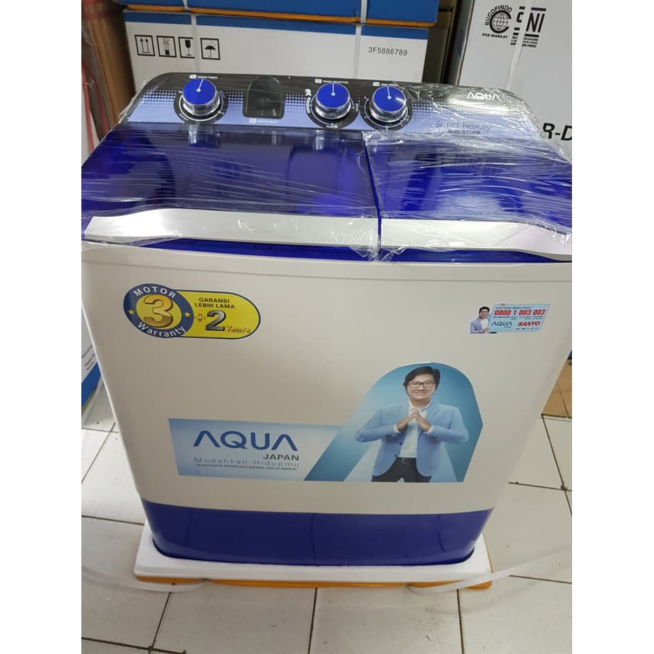 MESIN CUCI AQUA 2 TABUNG QW 880 XT