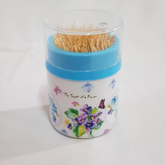 Toothpick Tusuk Gigi Bambu dengan Tempat