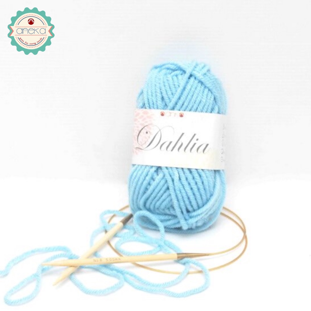 Benang Rajut Karpet Dahlia / Carpet Yarn - 1819 (Biru Baby)