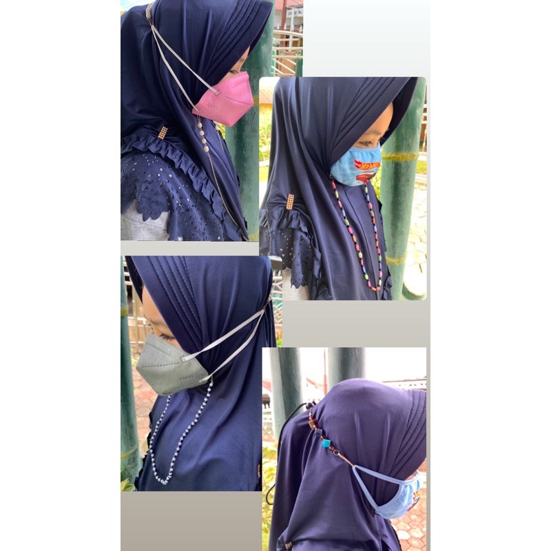 Strap Masker - Kalung Masker - Tali Masker Mutiara Premium