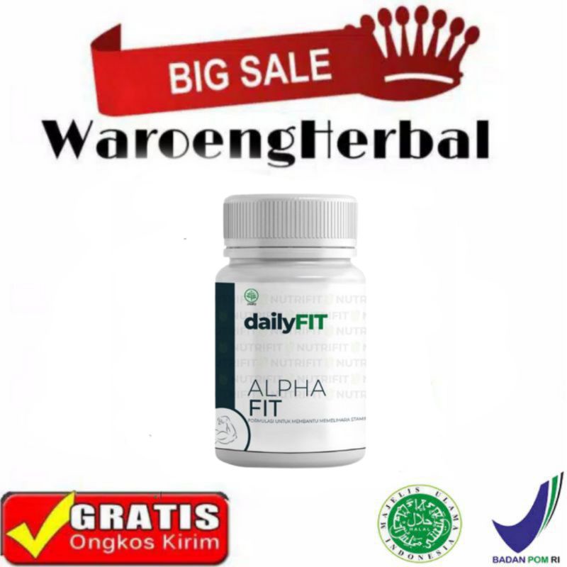 ORIGINAL Dailyfit Alphafit 30 Kapsul Testoterone Booster Testobooster