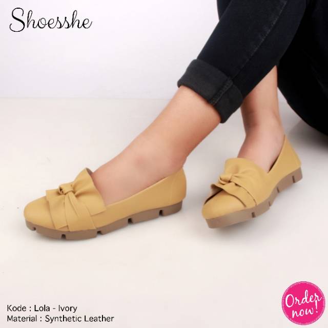 Fsb - LOLA Sepatu Flat Shoes Sol Tebal Wanita