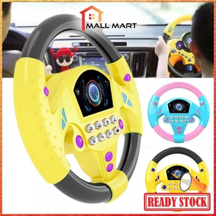 Children Steering Wheel song Simulation Driving Toys With Sound