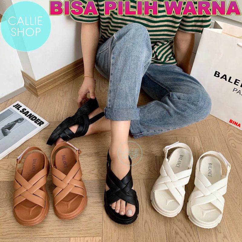 Sandal gunung jelly wanita tali silang Original Balance Import