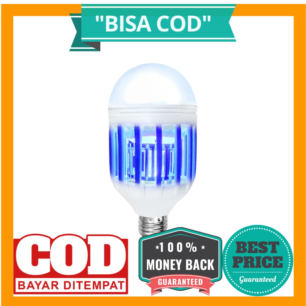 BISA COD Lampu LED 15W Anti Nyamuk Mosquito Bug Zapper Light Bulb - YC1350 - White