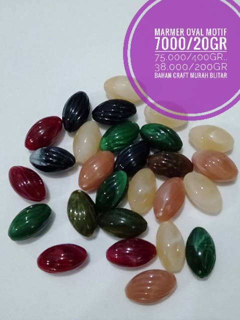 Aneka akrilik marmer harga per 400 gr