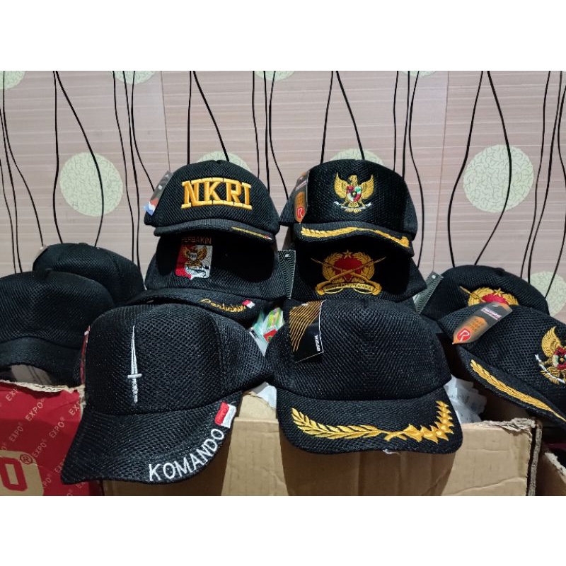 TOPI NKRI BORDIR/TOPI PADIPAS/TOPI DEWASA/MACAM MACAM TOPI MURAH