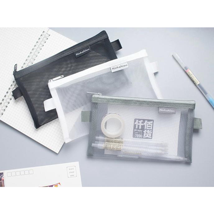 

Big Sale Tempat Pensil / Kotak Pensil Sekolah Kantor Simple Transparan Premium Big Sale
