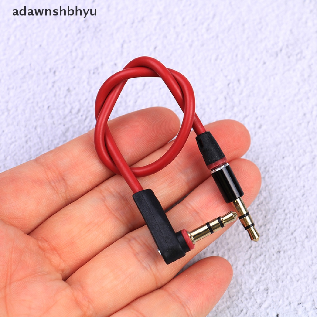 Adawnshbhyu 3.5mm Pendek 20cm Jack to Jack Kabel Aux Male to Male Kabel Audio Stereo Cord