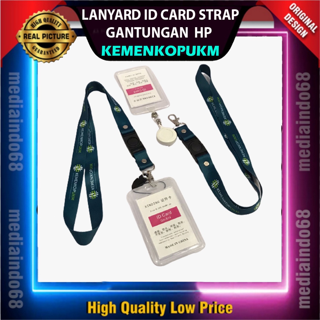 

LANYARD ID CARD STRAP GANTUNGAN HP KEMENKOPUKM