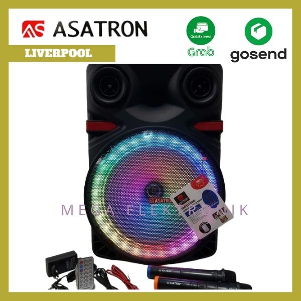 Asatron Liverpool Speaker Aktif Bluetooth Portable 15inch