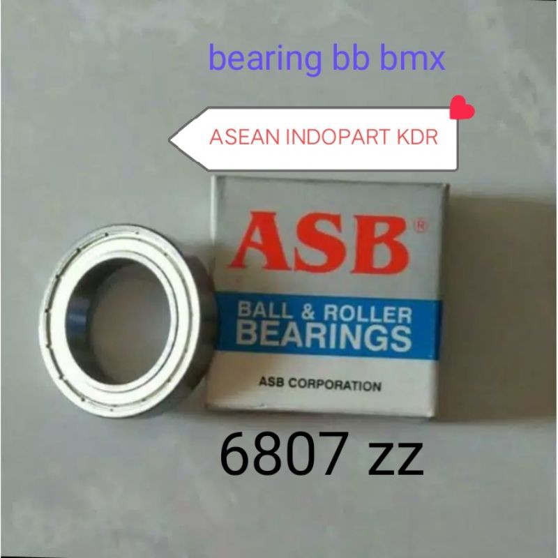 BALL BEARING 6807 ZZ ASB DIGUNAKAN UNTUK BB PEDAL BMX