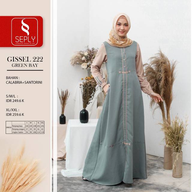 BAJU GAMIS BRANDED / BAJU GAMIS PALING LARIS / BAJU GAMIS SEPLY GISSEL 222