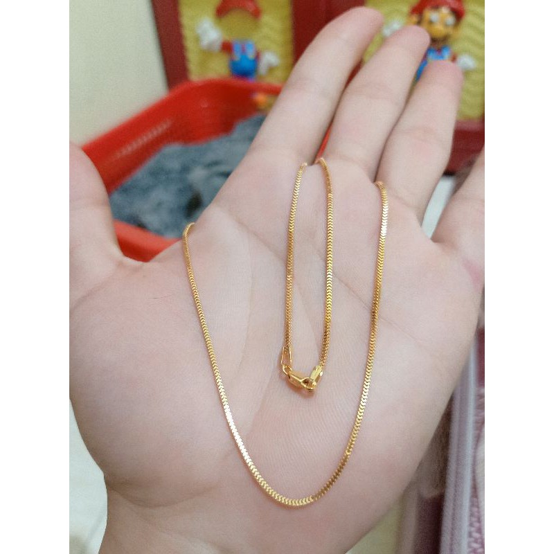 KALUNG MILANO DEWASA PERAK 925 LAPIS MAS ROSE GOLD