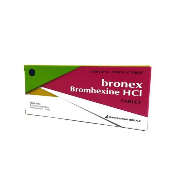 BRONEX TABLET 8MG OBAT BATUK PER STRIP 10 TABLET