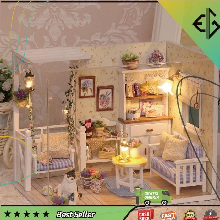 Unik Mainan Rumah Rumahan Miniatur Anak House Doll Barbie Boneka Mini 2 Murah