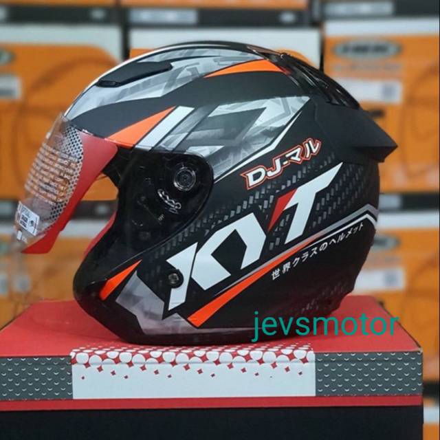 KYT DJ MARU BLACK DOFF ORIGINAL