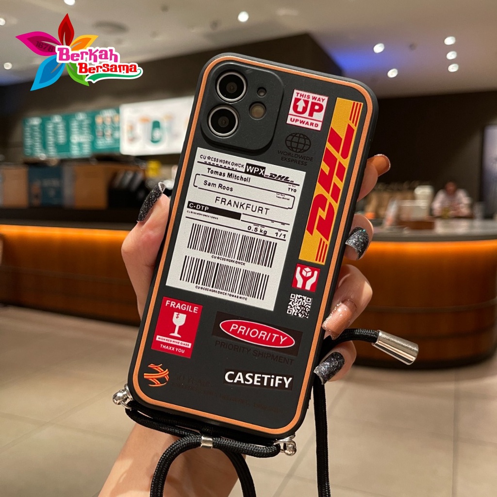 SS195 SOFTCASE SLINGCASE WARNA ARMY LANYARD BRAND OPPO A17 A17K A57 2022 A77S A16K A16E F11 A36 A76 A55 A96  A3S F1S A59 F5 YOUTH F7 RENO 4 4F 5 5F 7 7Z BB5887