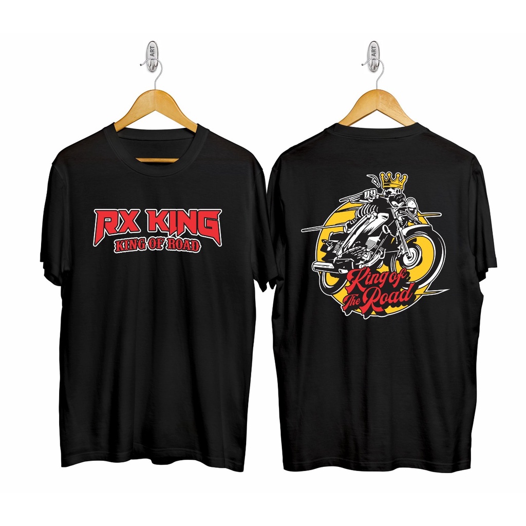 Kaos murah Kaos distro murah baju  distro pria t-shirt murah combed30s RX KING HITAM